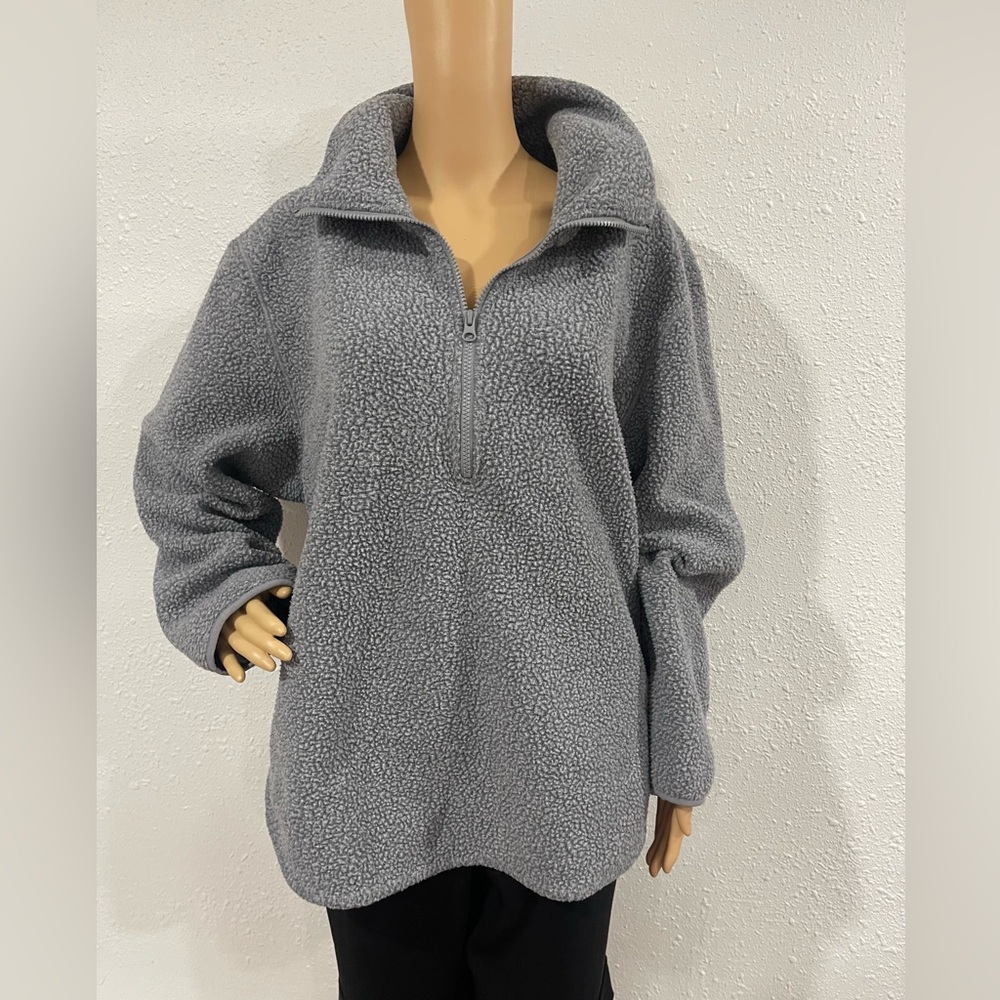 Everlane Gray Cowl Neck Sweater
